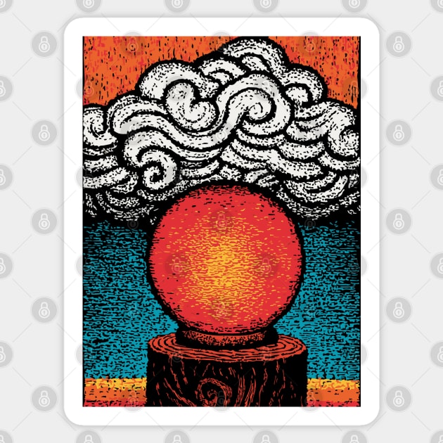 Mystic Crystal Ball | Fortune Teller's Vision Sticker by TuncGK